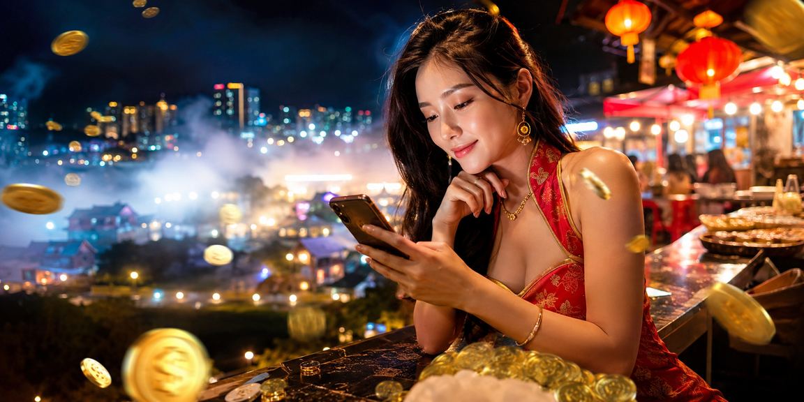 Malaysian user registering a 104 account at Genting Highlands via smartphone
