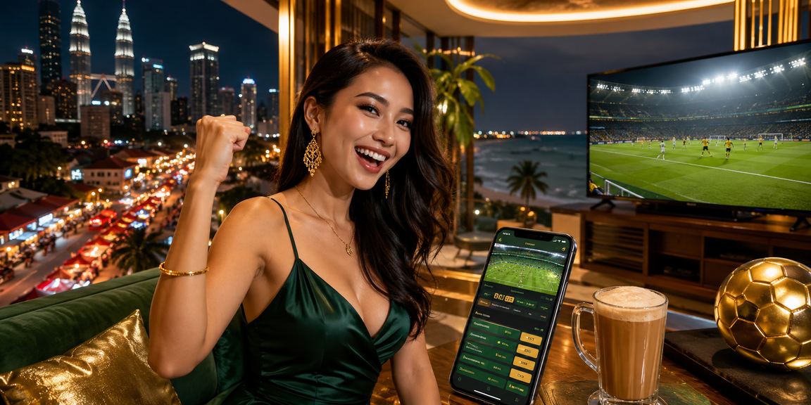 Mobile user in Kuala Lumpur claiming an online casino promotion at 104