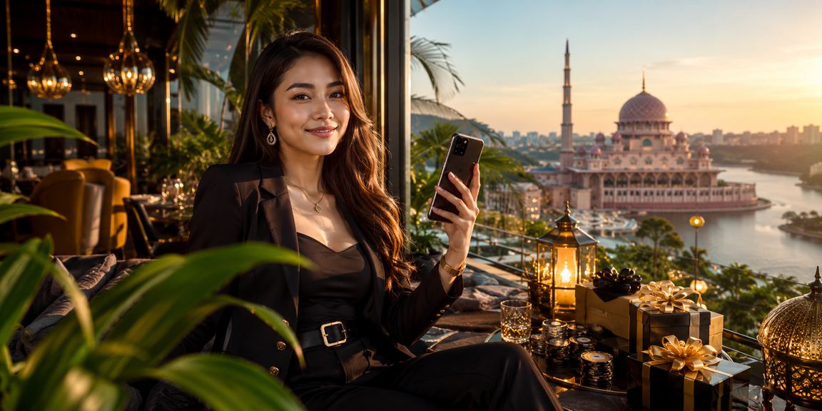 User in Putrajaya accessing the live match platform on a mobile device